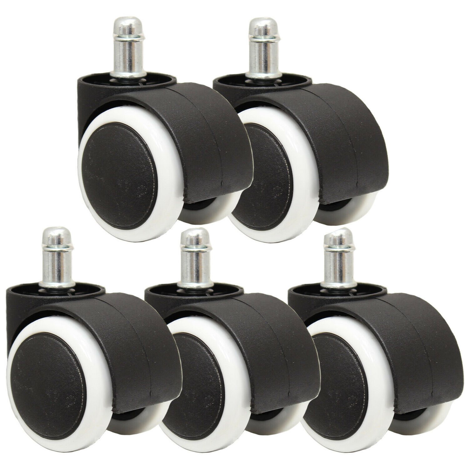 50mm Double Office Chair Castor Wheels Non Mark 355762524 50mm Double Office Chair Castor Wheels Non Mark 355762524