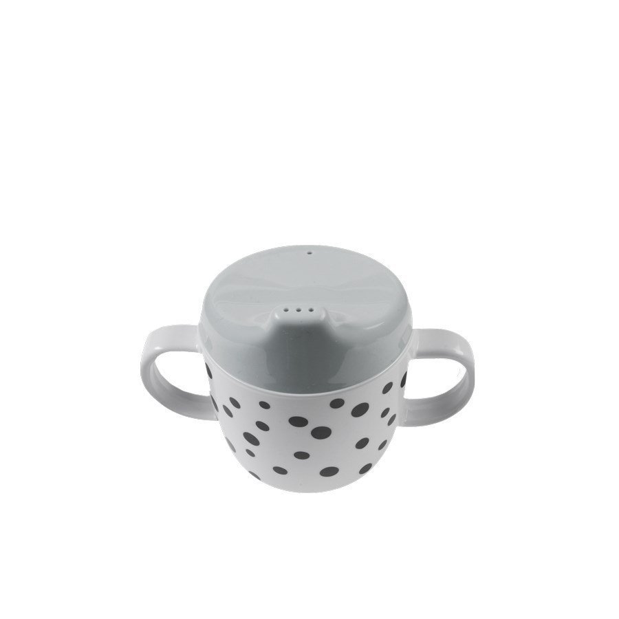 Helt ny pipmugg dots grå från done by deer. presenttips