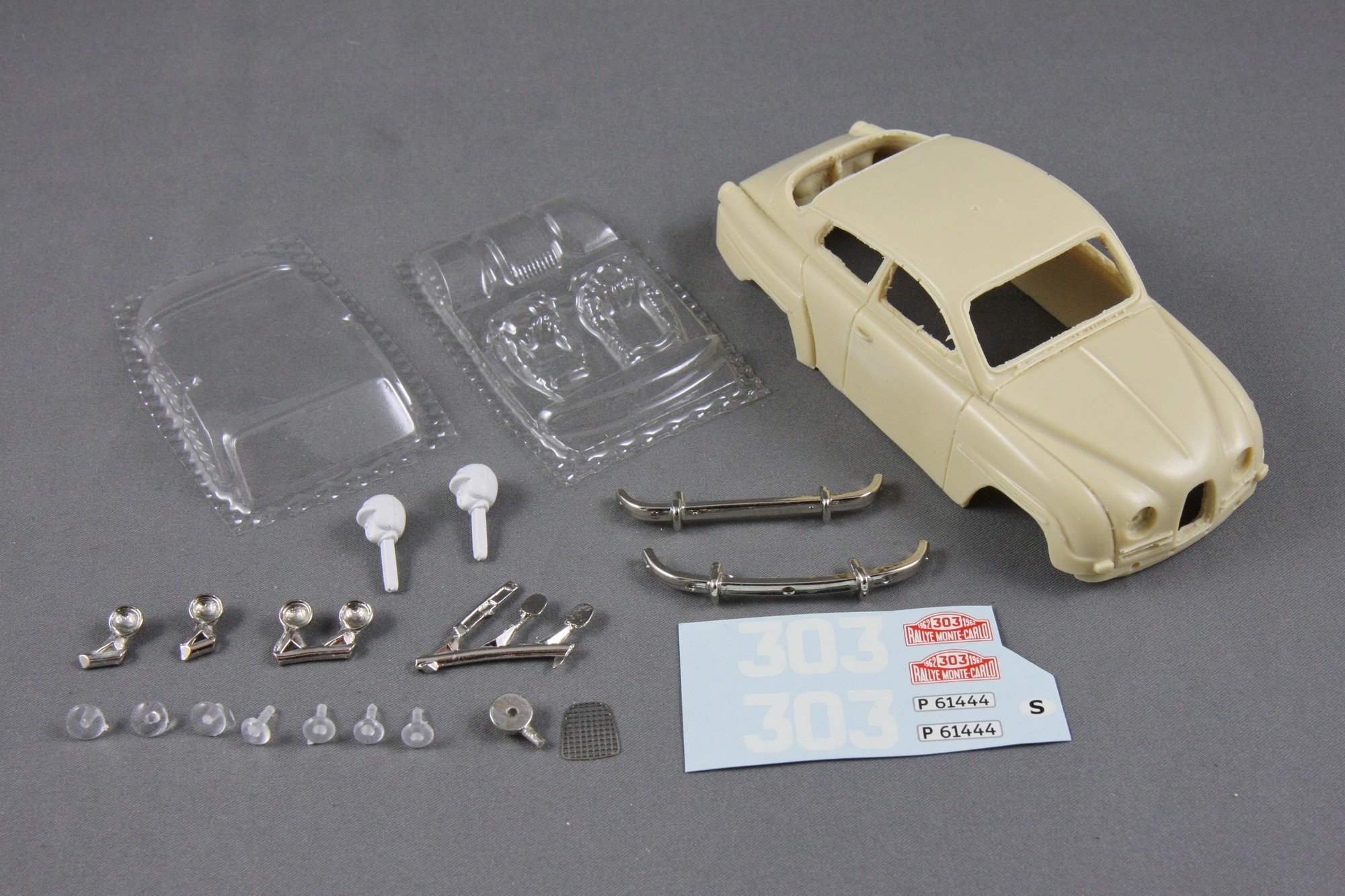 Saab 96 ts 1962 Monte Carlo Rally - Erik Carlsson - OCAR Slotcar Kit - 1:32