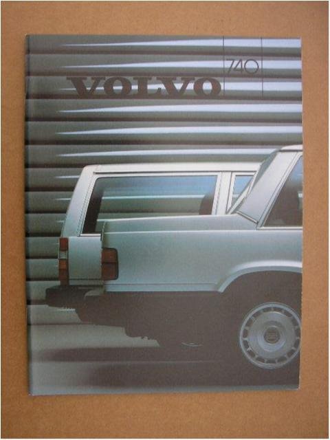 VOLVO Försäljningsbroschyr 740 1986 även GLE TURBO