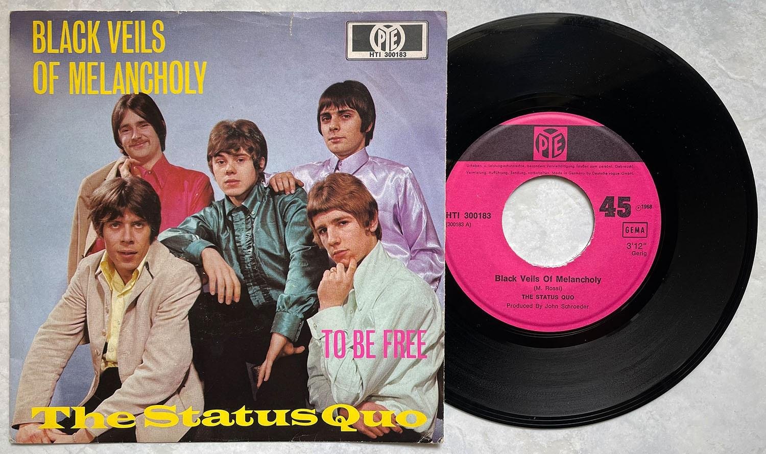 STATUS QUO 'Black Veils Of Melancholy' German 7" Köp på Tradera