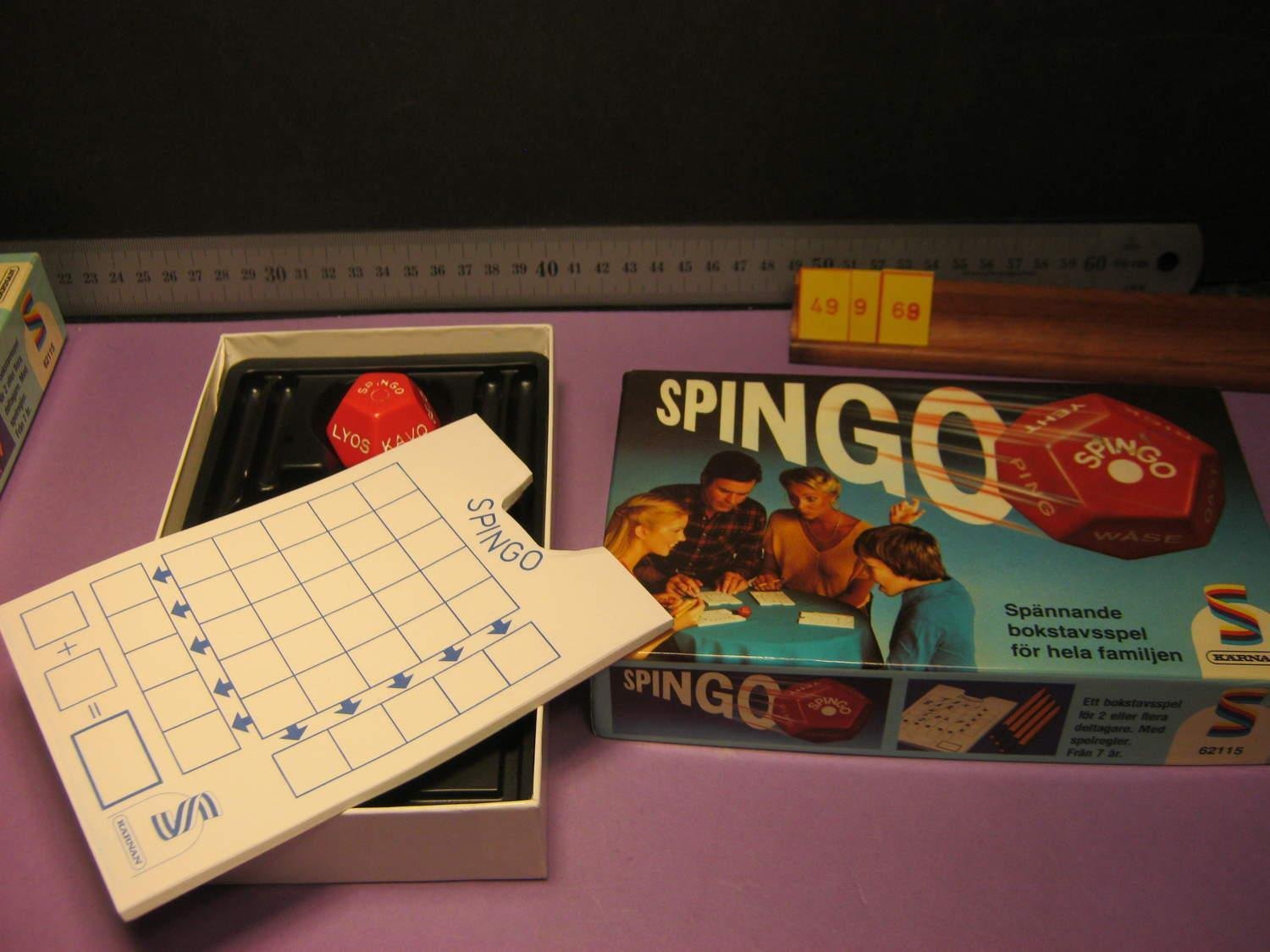 Spingo, äldre Kärnan, Komplett förutom pennor, Mycket fint skick