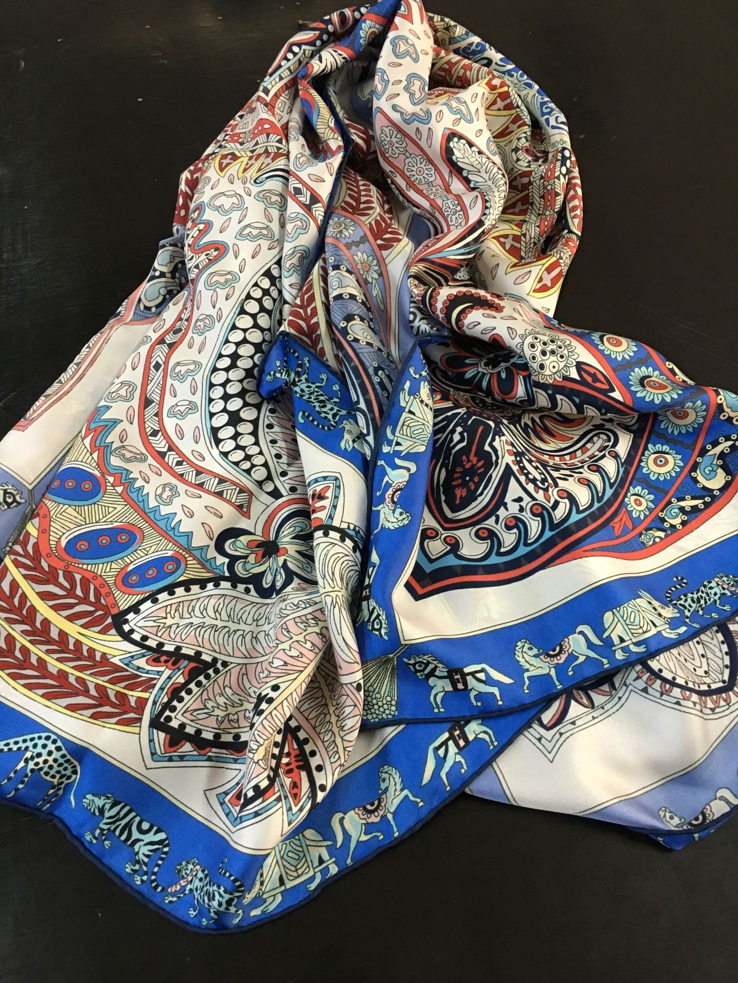 100 Silk Twill Silk Pure Handrolled Edge Larg.. (412208881) ᐈ Köp på