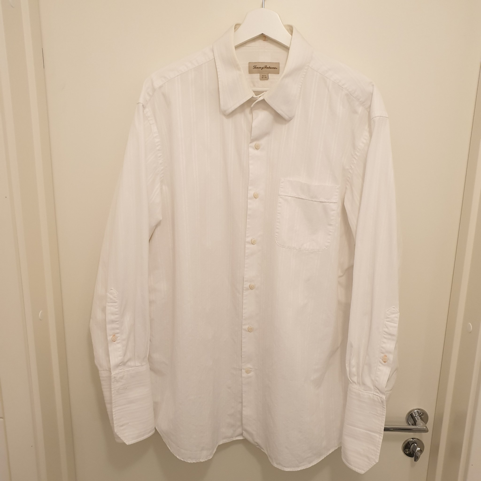 Tommy Bahama 100% Bomull Skjorta Vit XL / XXL