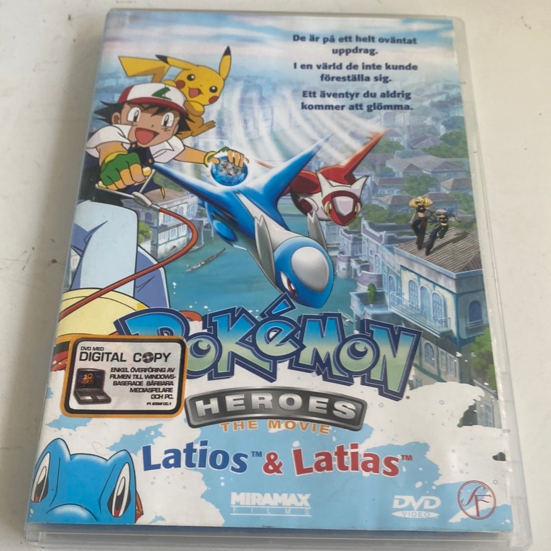 Pokémon Heroes The Movie Latios Latias DVD Köp på Tradera