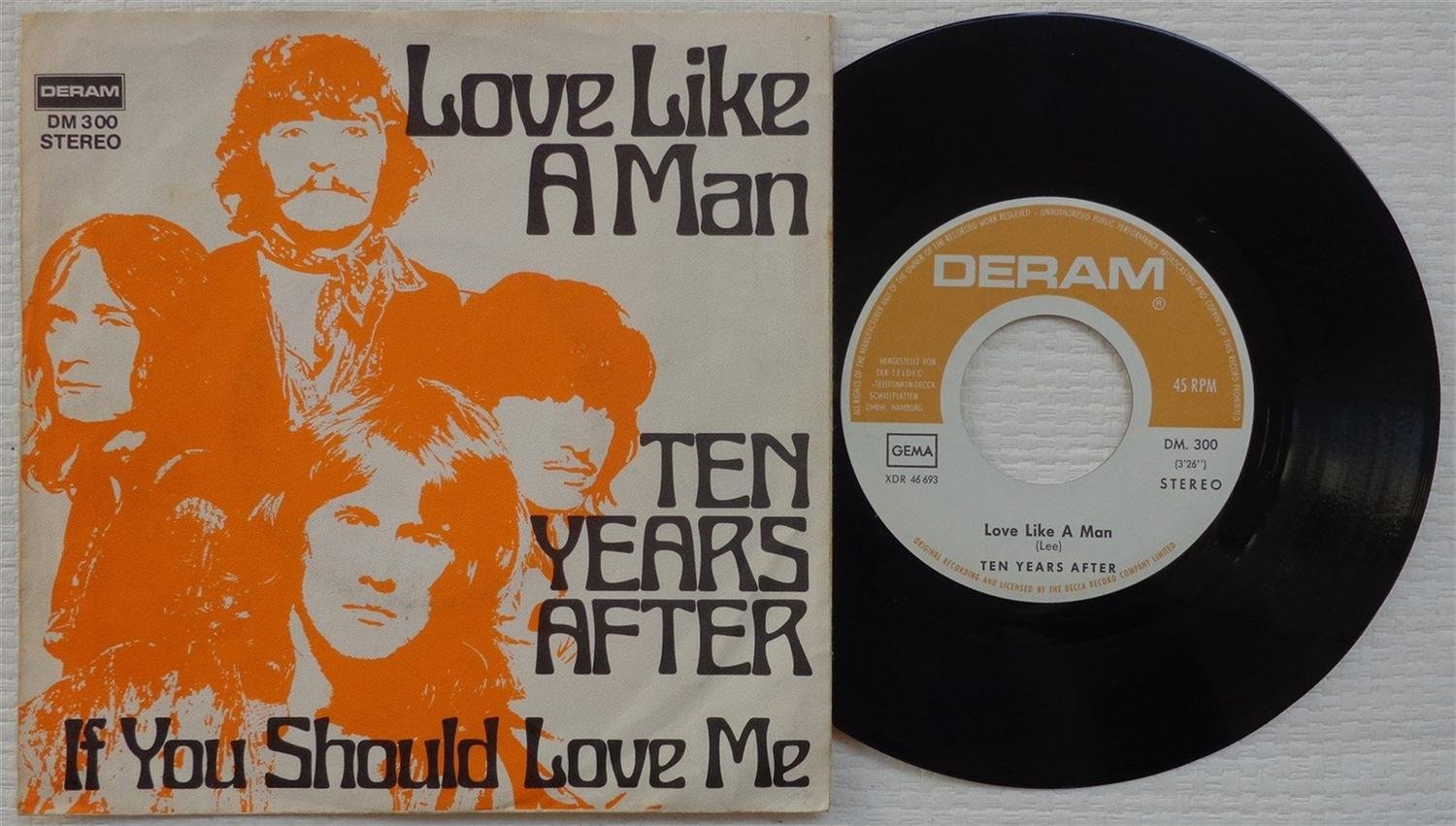 TEN YEARS AFTER 'Love Like A Man' 1970 German 7