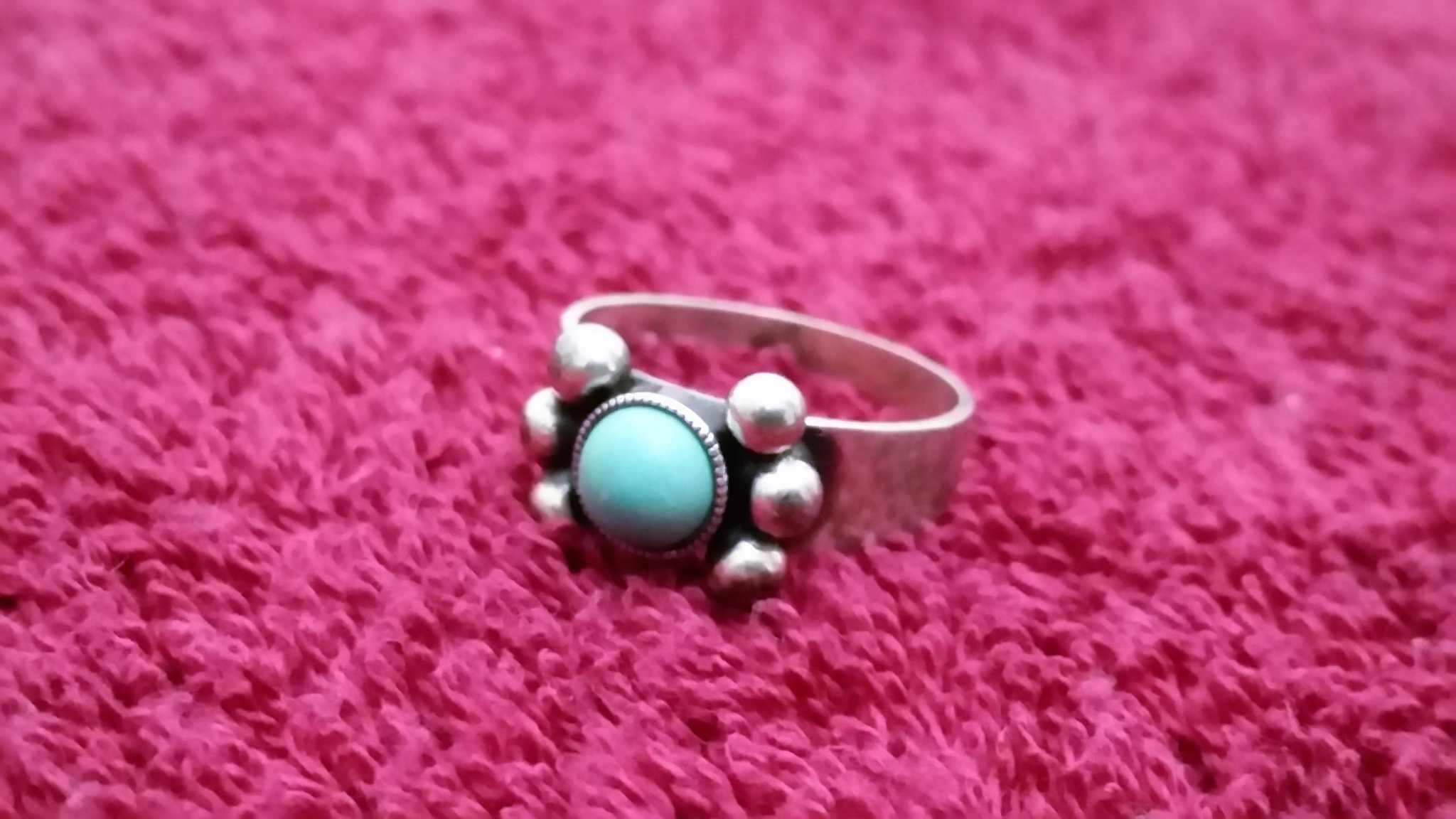 RING, Sterlingsilver Med Turkos. Smycken & U00c4delstenar - Ringar - Auctionet