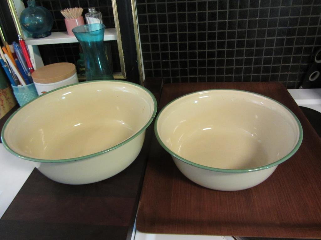 Kockums Balja Baljor Handfat Tvättfat Fat Retro Vintage