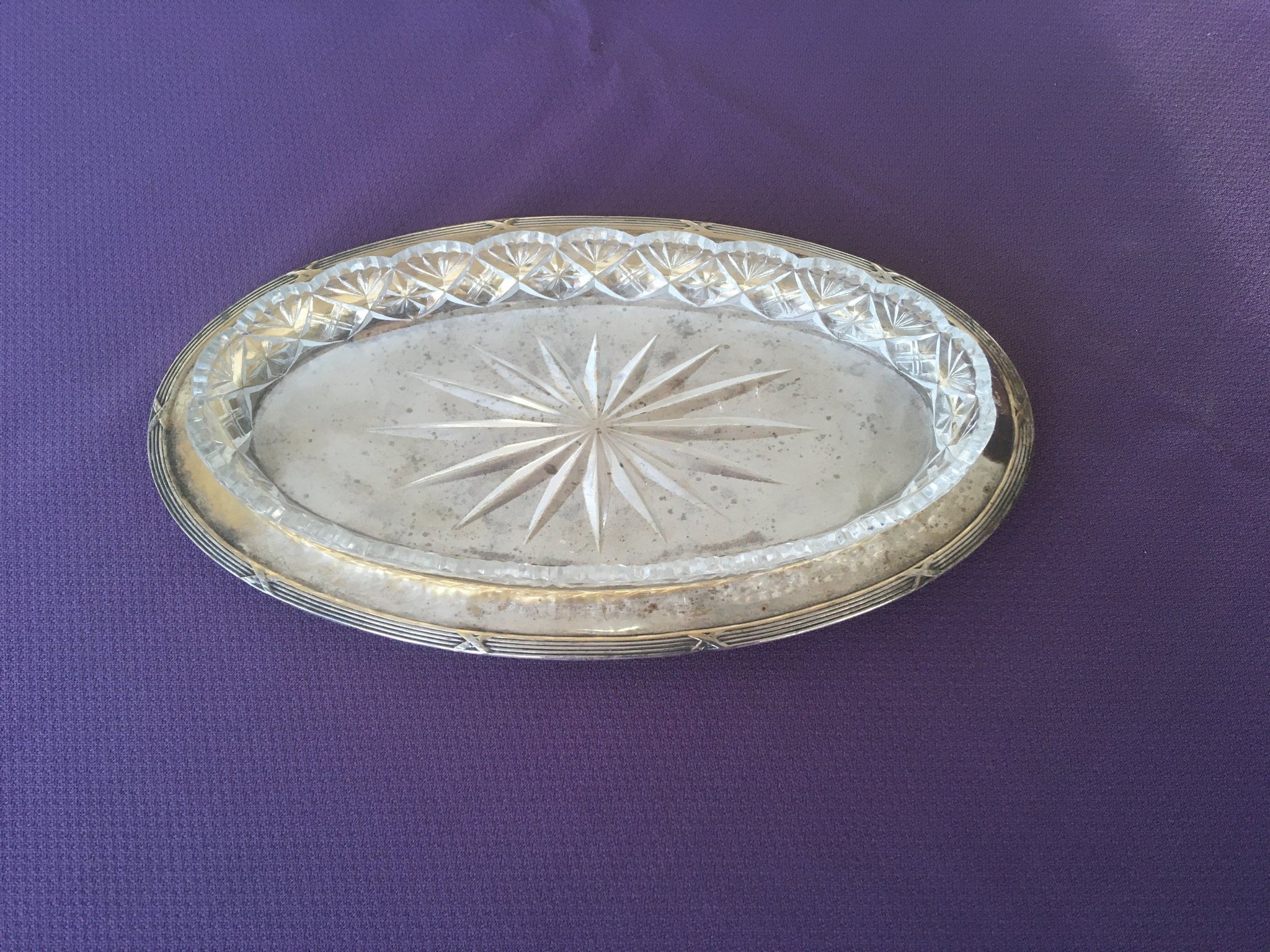 Vintage Fat/Sillfat i pressglas