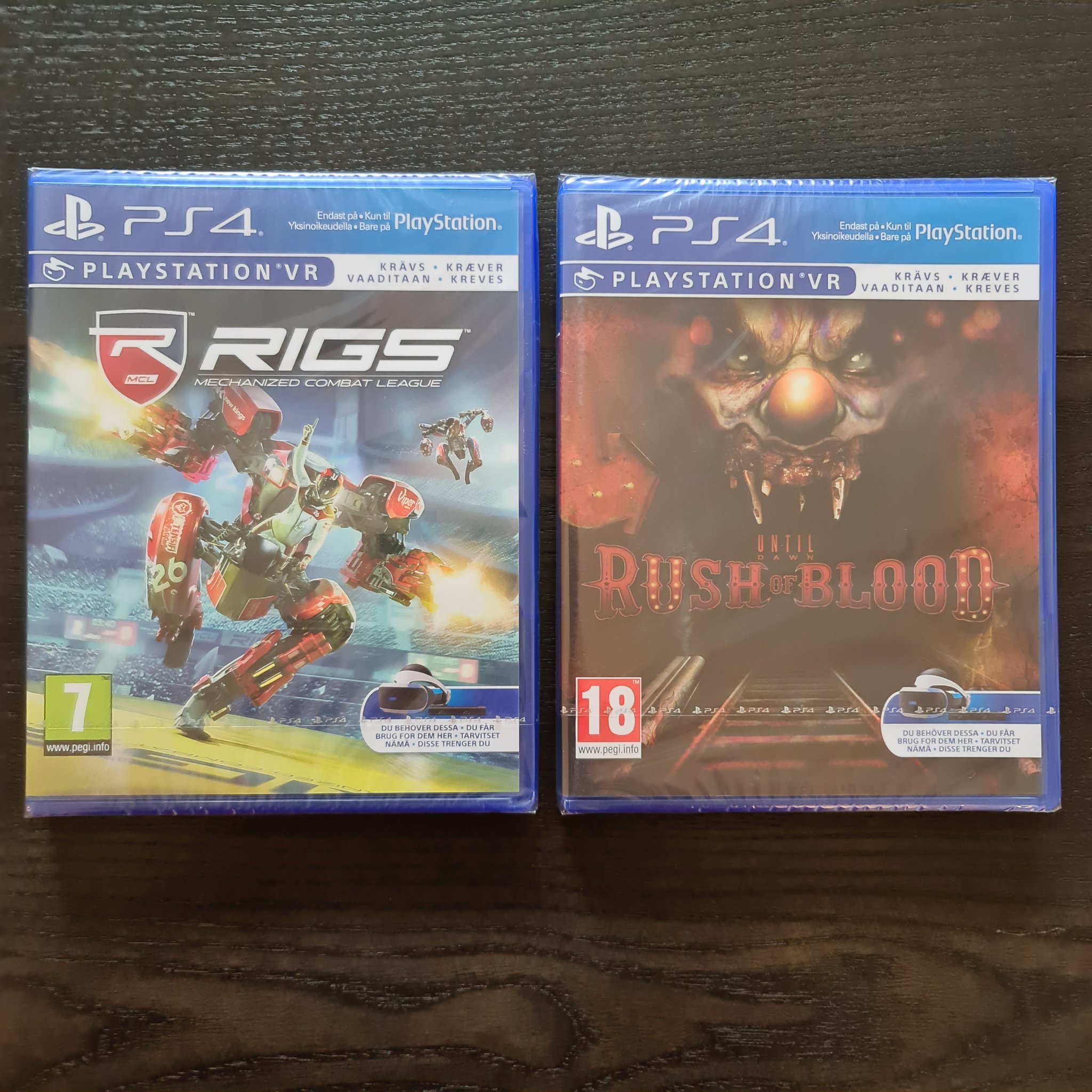 RIGS + Until Dawn Rush Of Blood VR - PS4 » NYTT & INPLASTAT