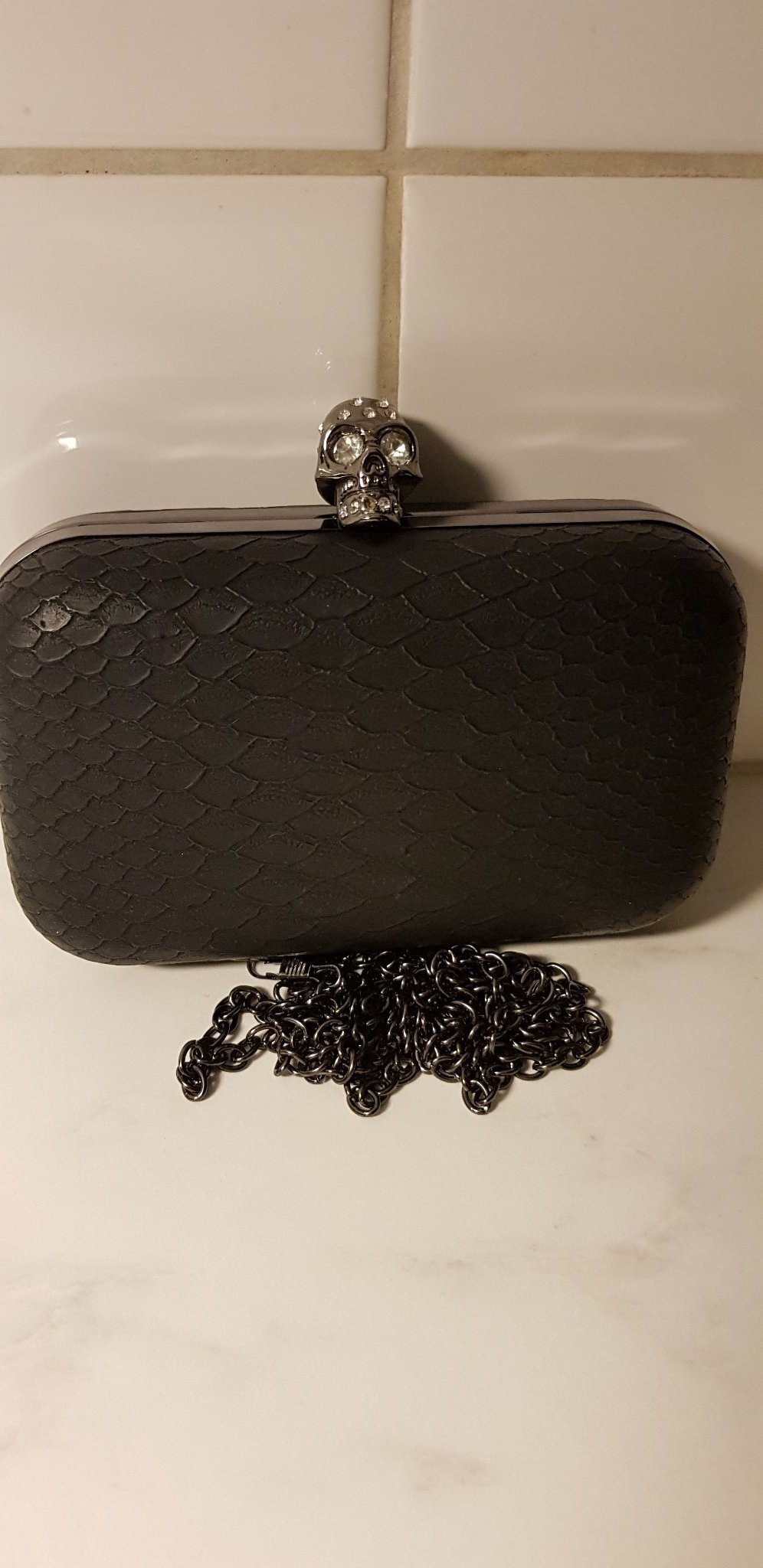 NY clutch väska handväska mobilväska döskalle s.. (346305299 NY clutch väska handväska mobilväska döskalle s.. (346305299