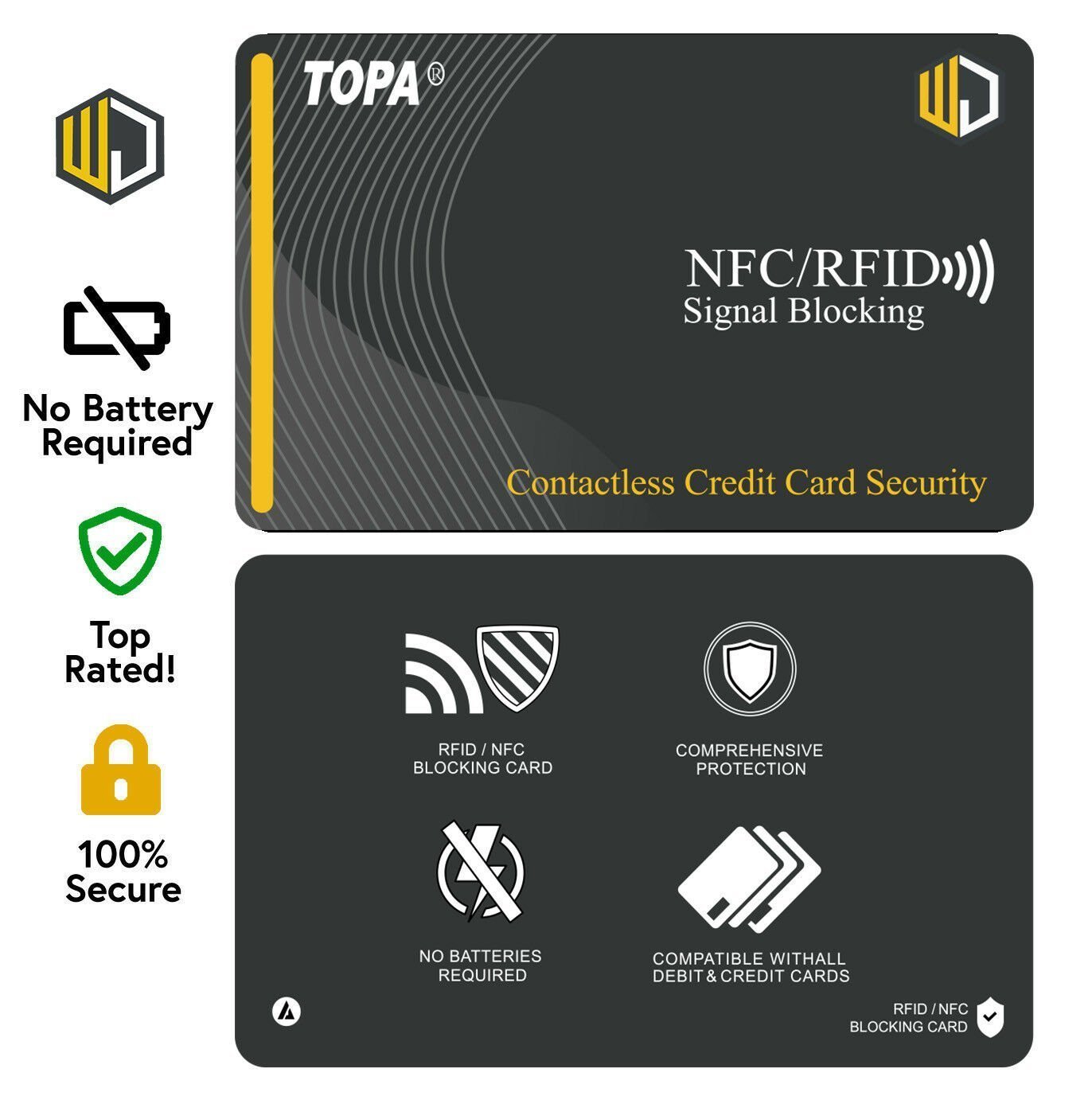 RFID NFC Signal Blocking Card Credit /& Debit Card Protector