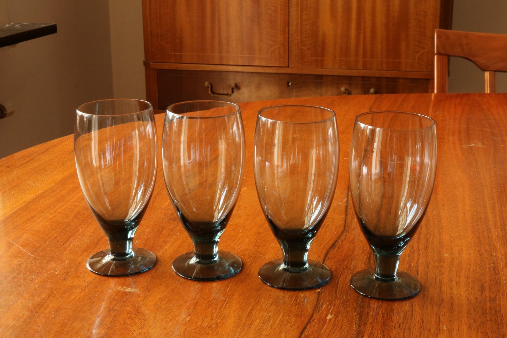 Bengt Edenfalk,Vintage glas, Allglas 4 st , Skrufs Glasbruk 60 tal