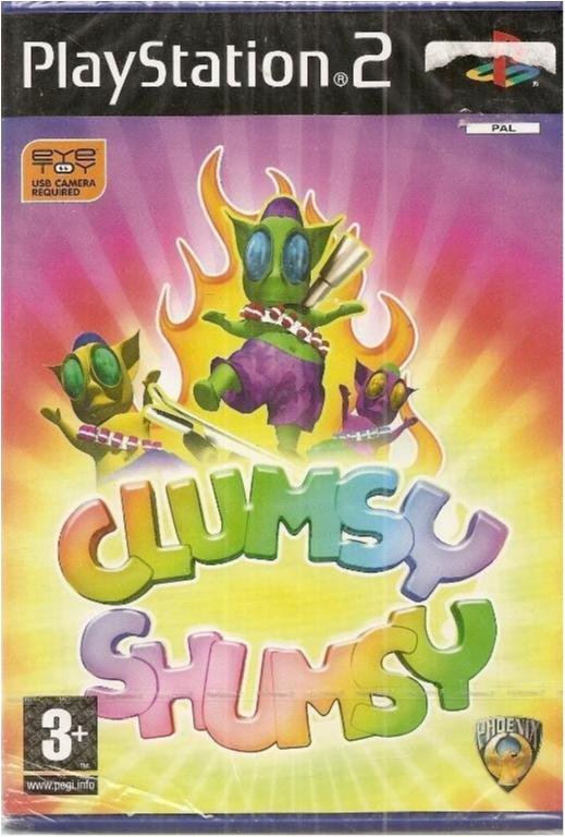 EYE TOY SPEL - CLUMSY SHUMSY (NY & INPLASTAT PS2 SPEL)