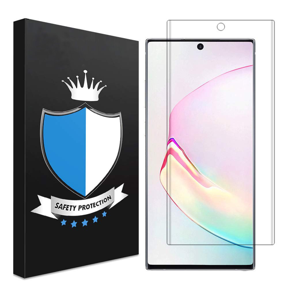 Heltäckande Skärmskydd för Samsung Note 10 i Plast Fingerprint
