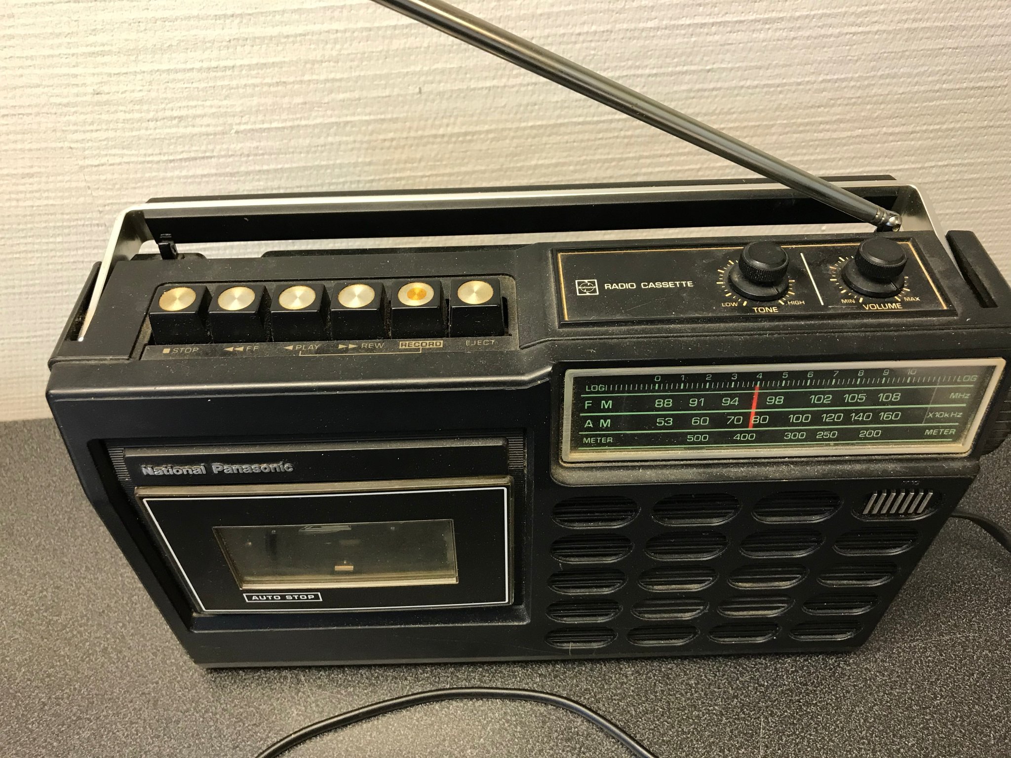 National Panasonic RQ-512SD kassett radio Retro Vintage