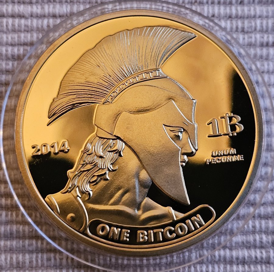 Titan Bitcoin . Guld pläterad. Proof. USA | Køb på Tradera (712891216)