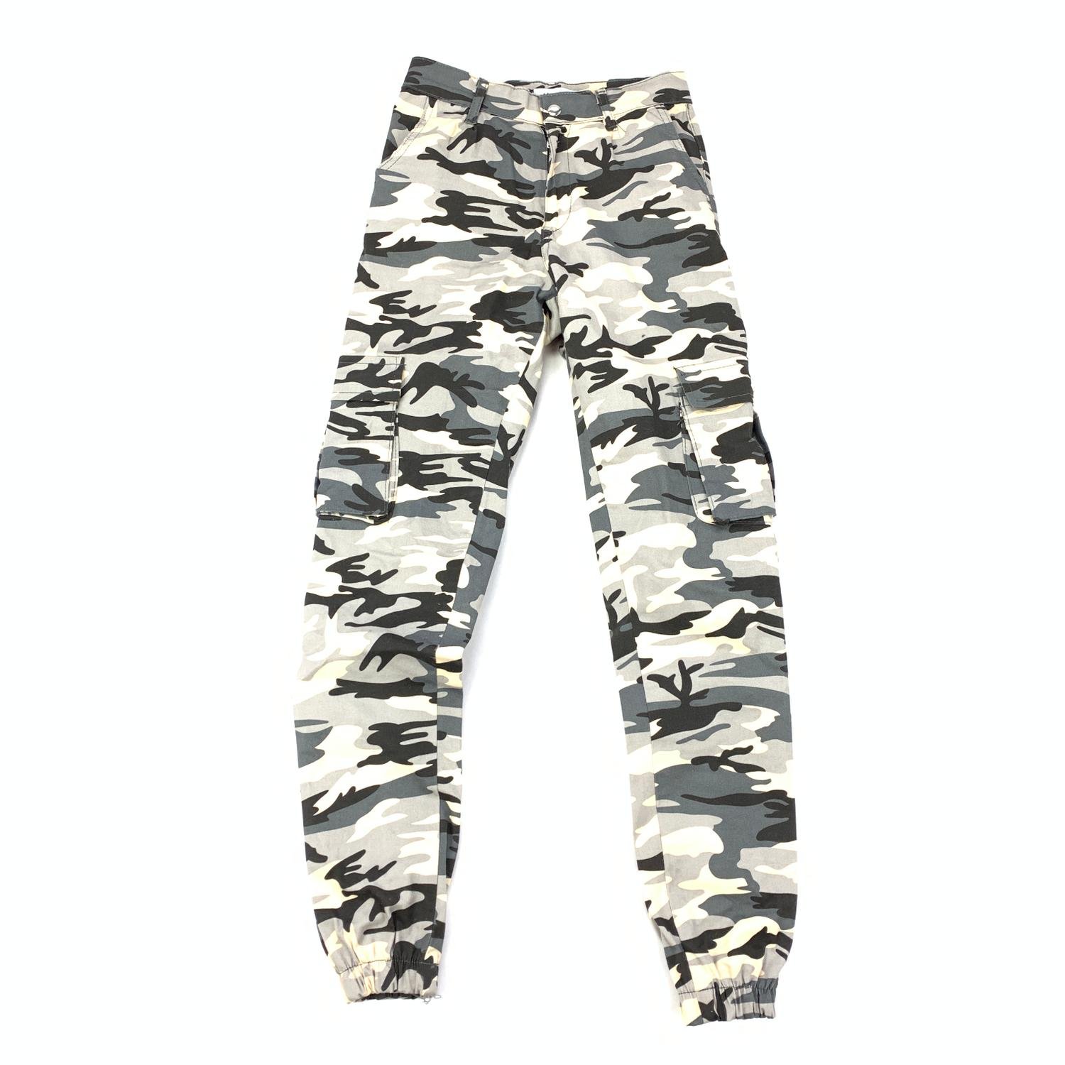 grå vita camouflage byxor grå vita camouflage byxor