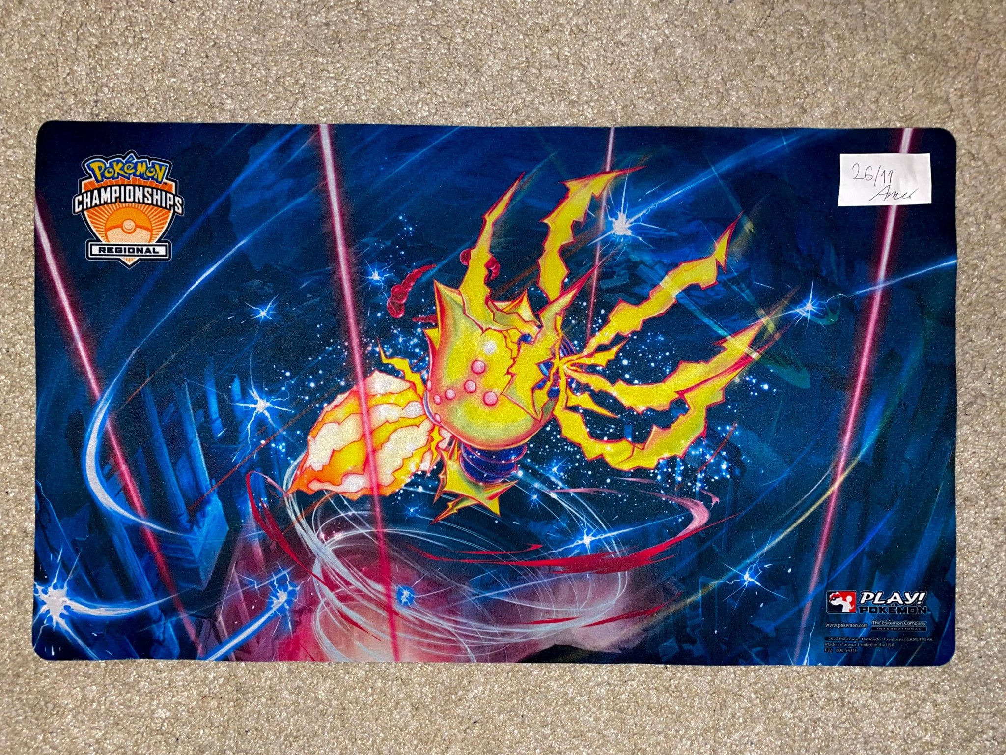 Pokémon spelmatta Regionals 2022 "Regieleki" .. Köp på Tradera