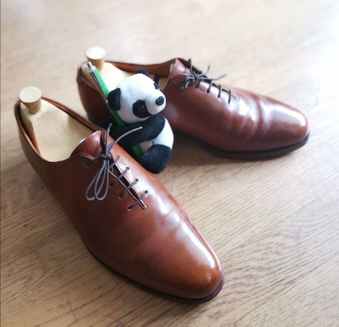 Randsydda Polo/ Crockett & Jones wholecut Oxford skor stl 42