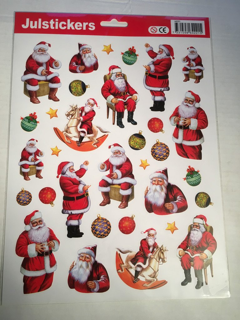 Klistermärken Stickers God Jul Tomtar jul.. (328348403) ᐈ Köp på