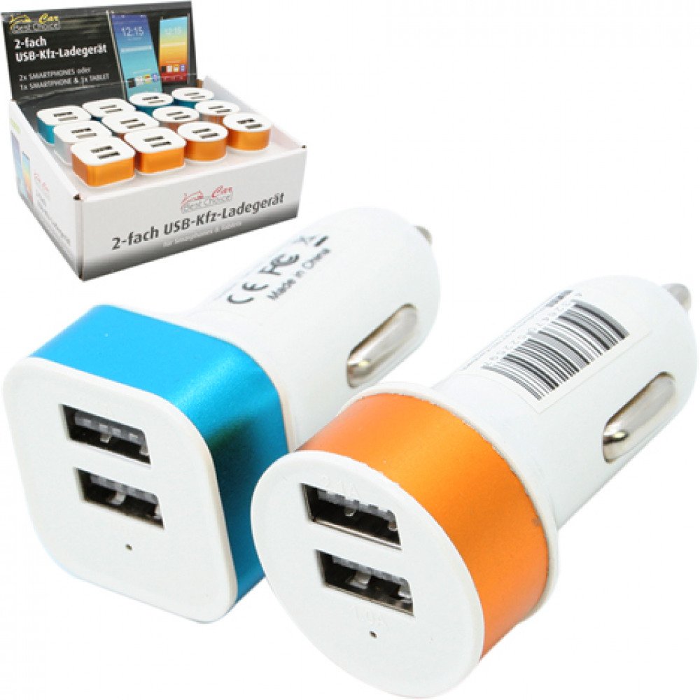 USB Bil Adapter (FyrkantSilver) USB Bil Adapter (FyrkantSilver)