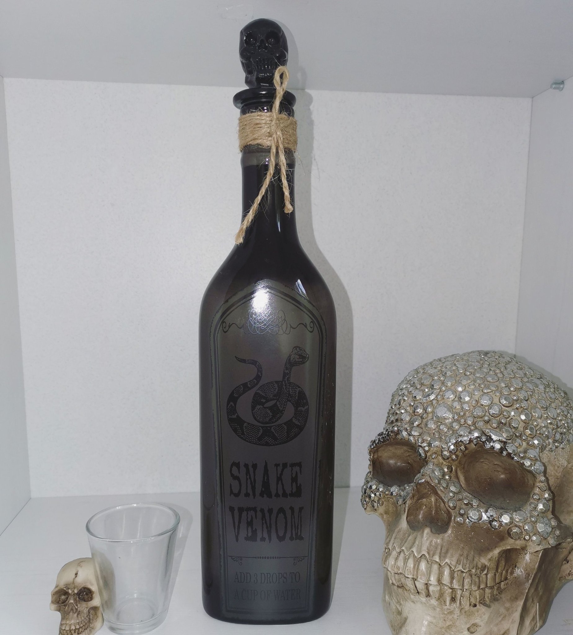 Snake venom prydnads flaska