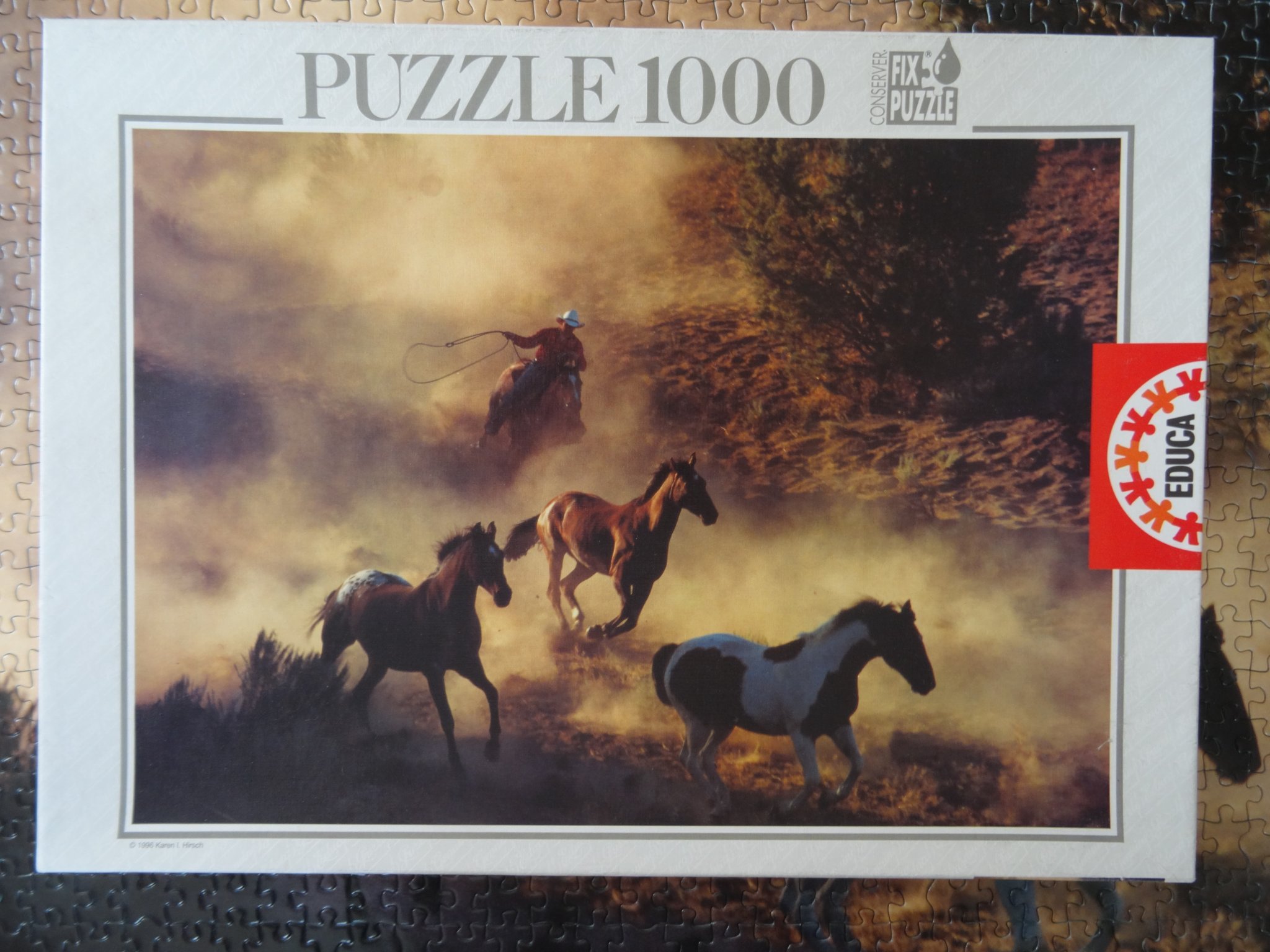Pussel 1000 bitar hästar Educa