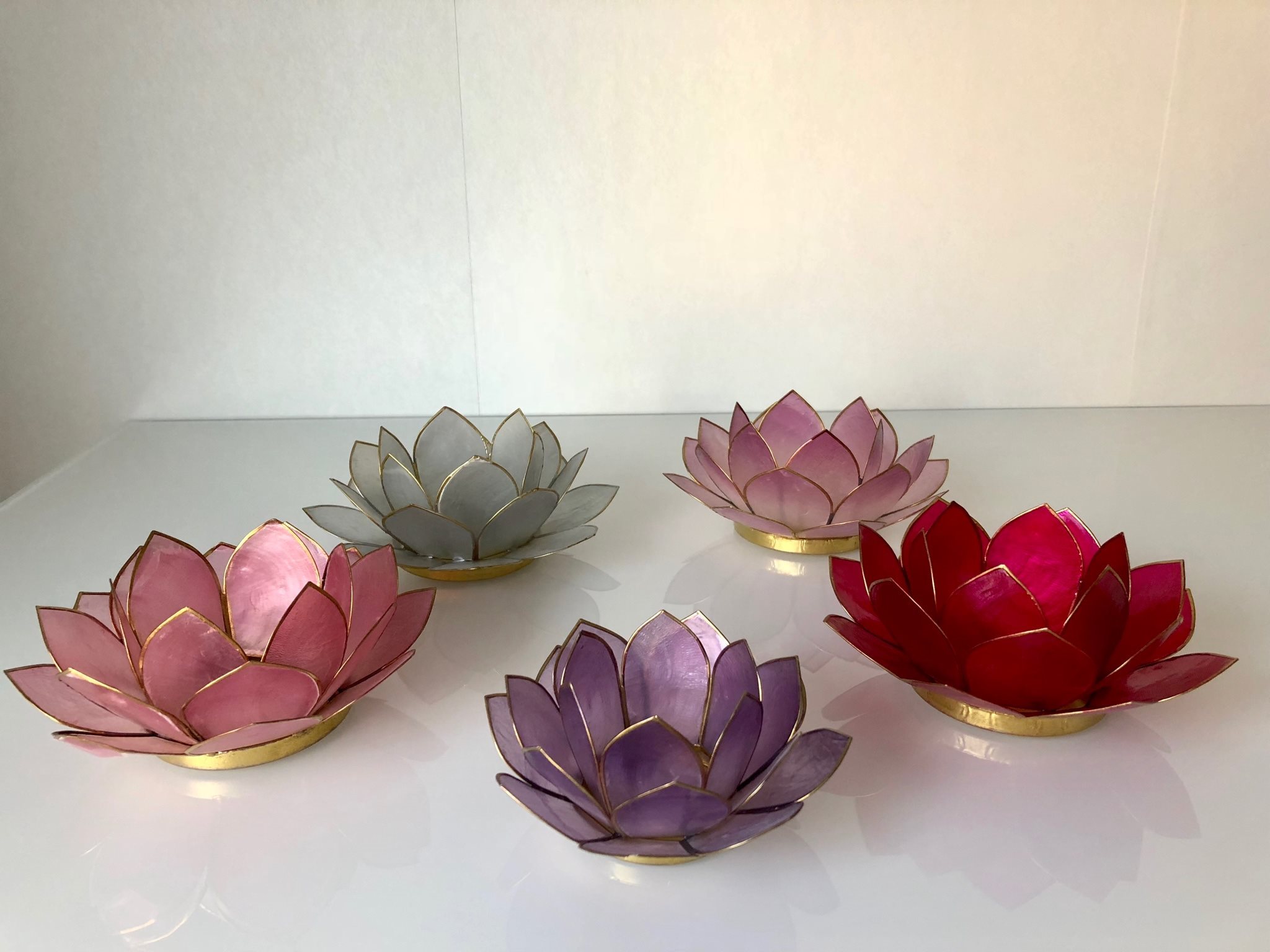 lotus ljuslykta snäckskal lotus ljuslykta snäckskal