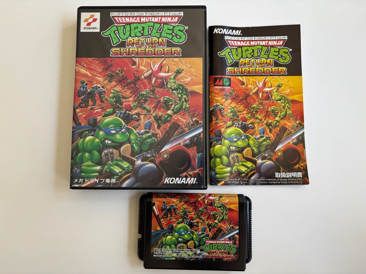 Jeu TMNT Turtles Tournament Fighters - Sega Mega Drive - complet