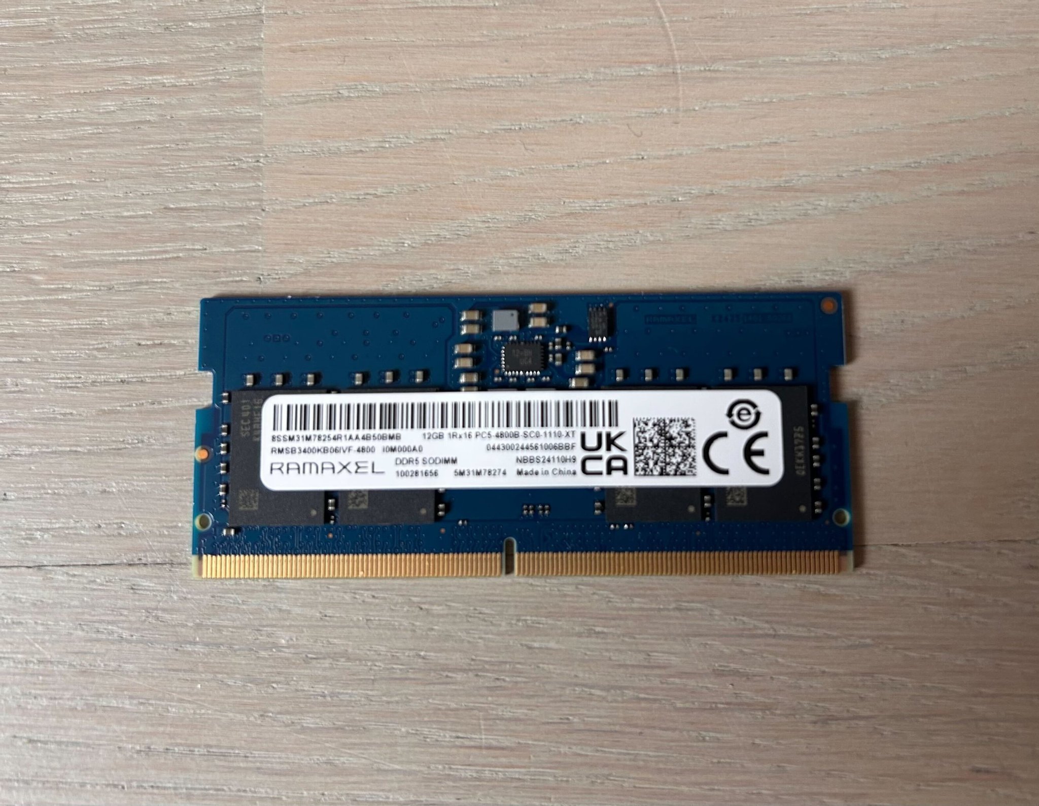 RAMAXEL 12GB DDR5 SODIMM RAM | Köp på Tradera (732806708)