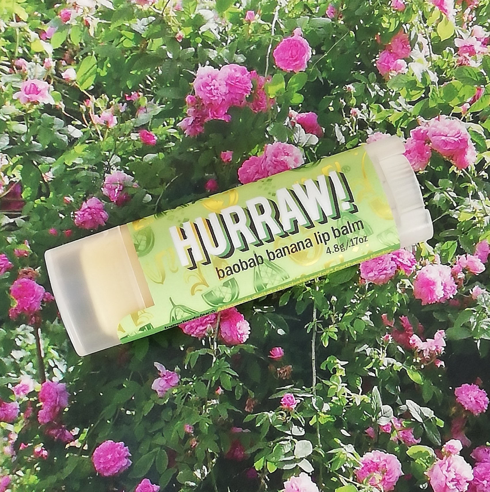 NYTT o FÖRSEGLAT cerat lip balm HURRAW BAOBAB BANANA BANAN EKO VEGAN