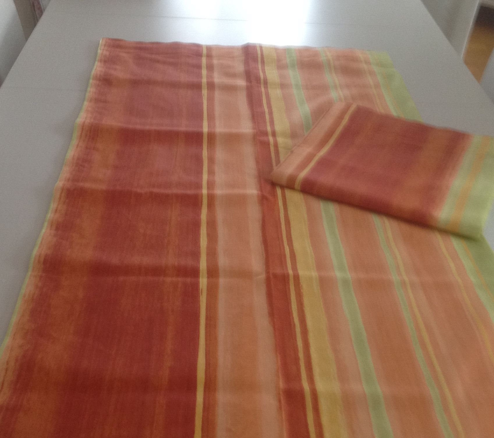 Nytt ! sydda gardiner 130 x 240 cm med veckband på tradera.com ...