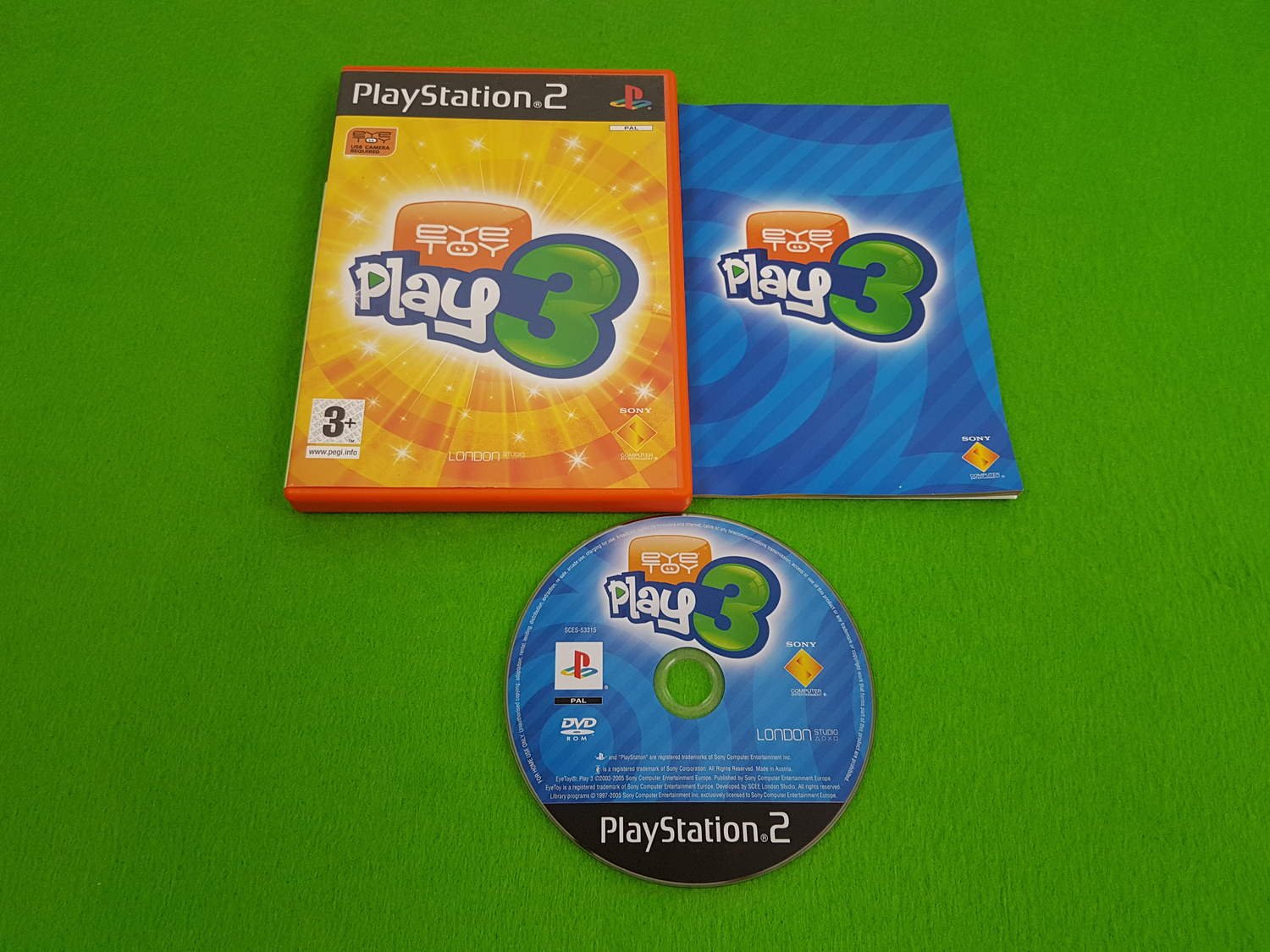 EyeToy Play 3 PS2 Playstation 2 (376576908) ᐈ SpelHem på Tradera