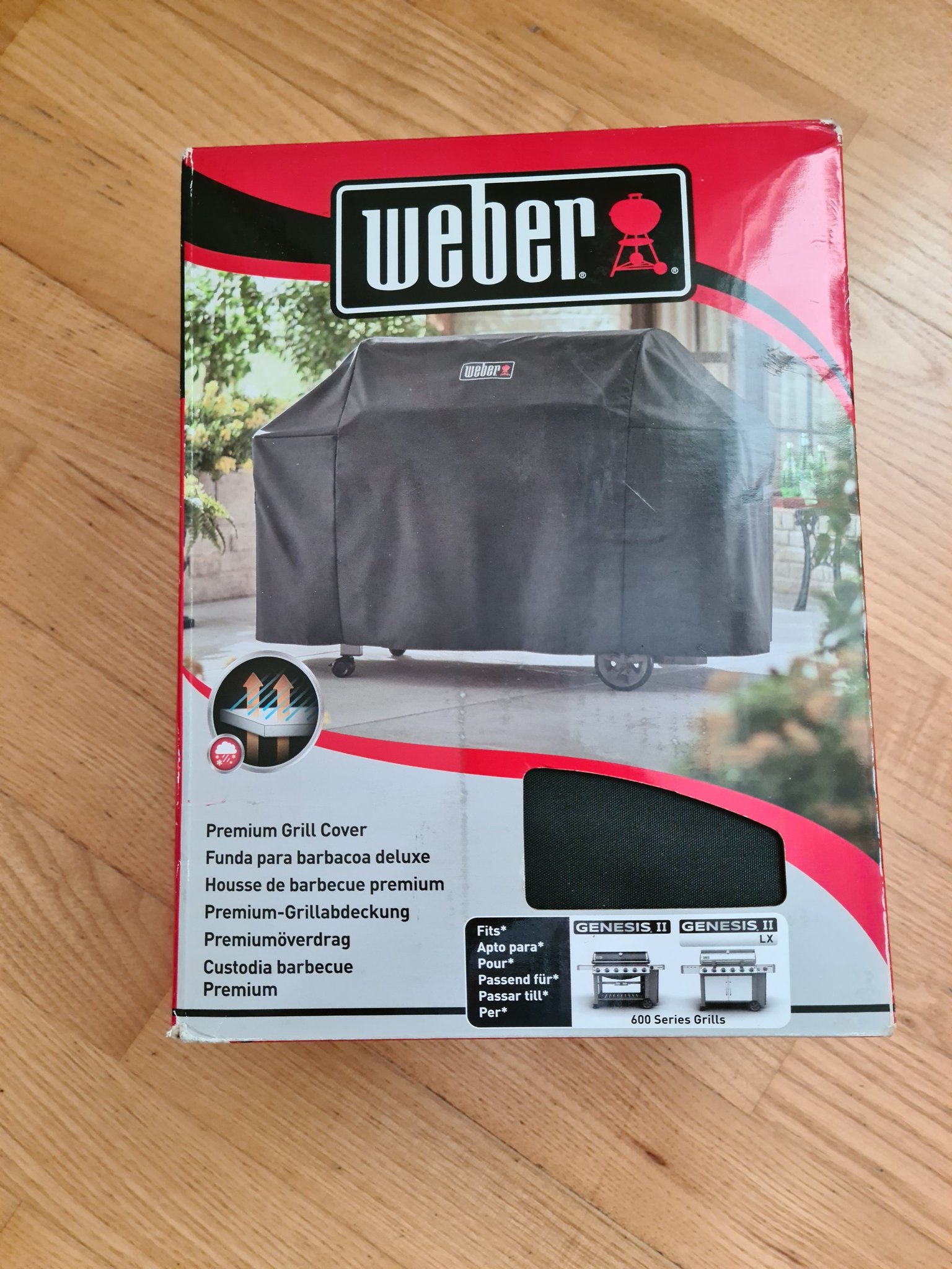WEBER PREMIUM GRILLÖVERDRAG NYTT mod. 7136 (408278253) ᐈ Beställ Premiumöverdrag Genesis II 600 series från Weber