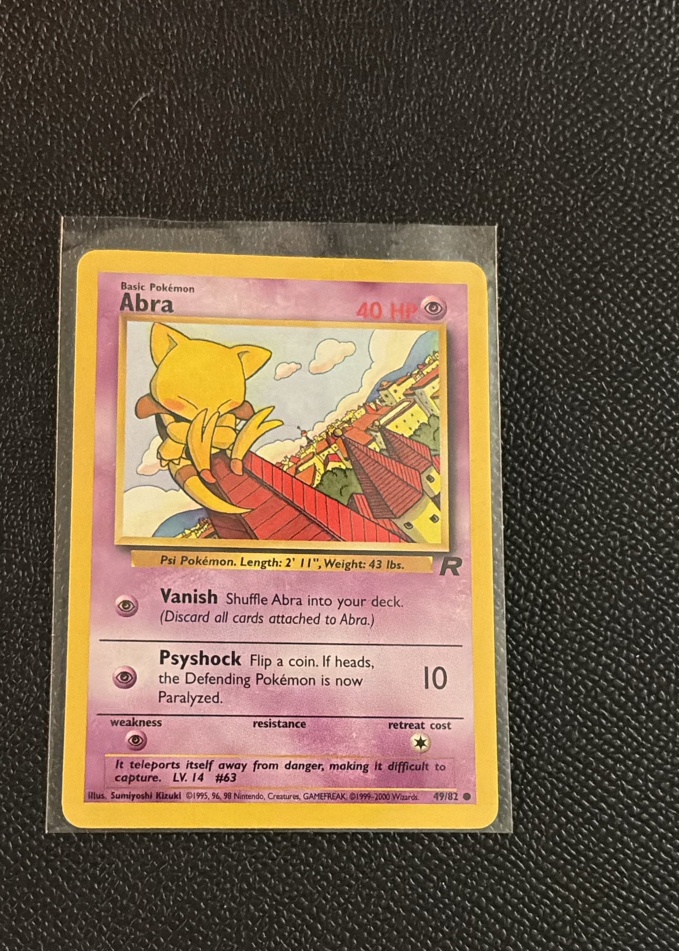 Abra 49/82 Team Rocket (Near Mint) Pokemonkort | Kp p Tradera (721767018)