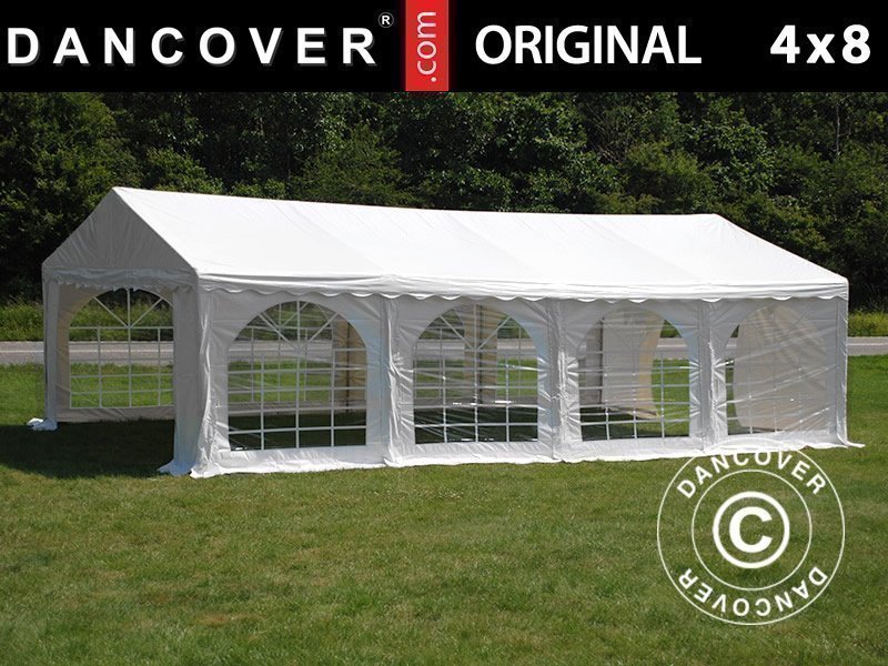 Partytält Original 4x8m PVC, Vit Fest.. (413920968) ᐈ Dubbel Garagetält 5,4x6x2,9m PVC. Garagetält dubbel PVC till