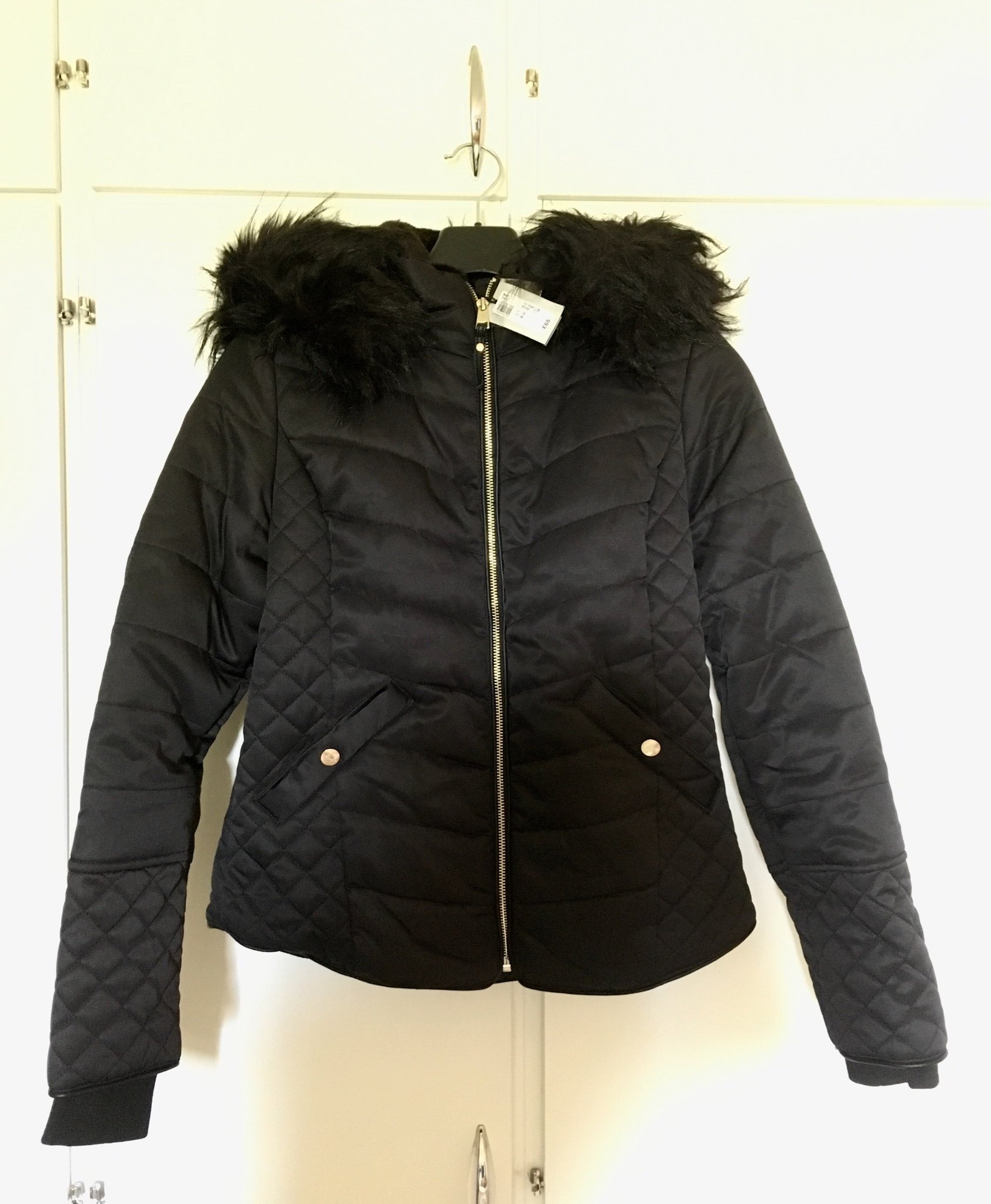 Svart snygg figursydd jacka, River Island s36,.. (388428549 Svart snygg figursydd jacka, River Island s36,.. (388428549