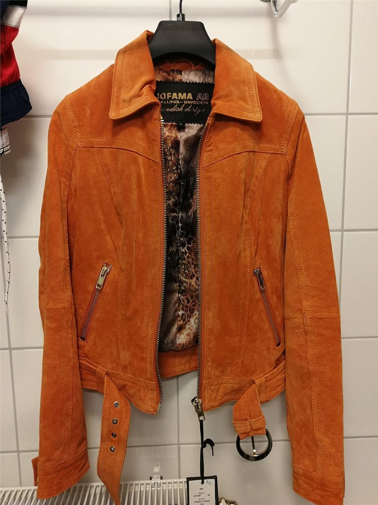 Jofama skinnjacka mockajacka My suede leather j.. (363581552 Jofama skinnjacka mockajacka My suede leather j.. (363581552