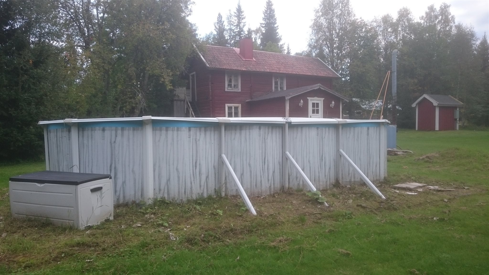 pool och kamin