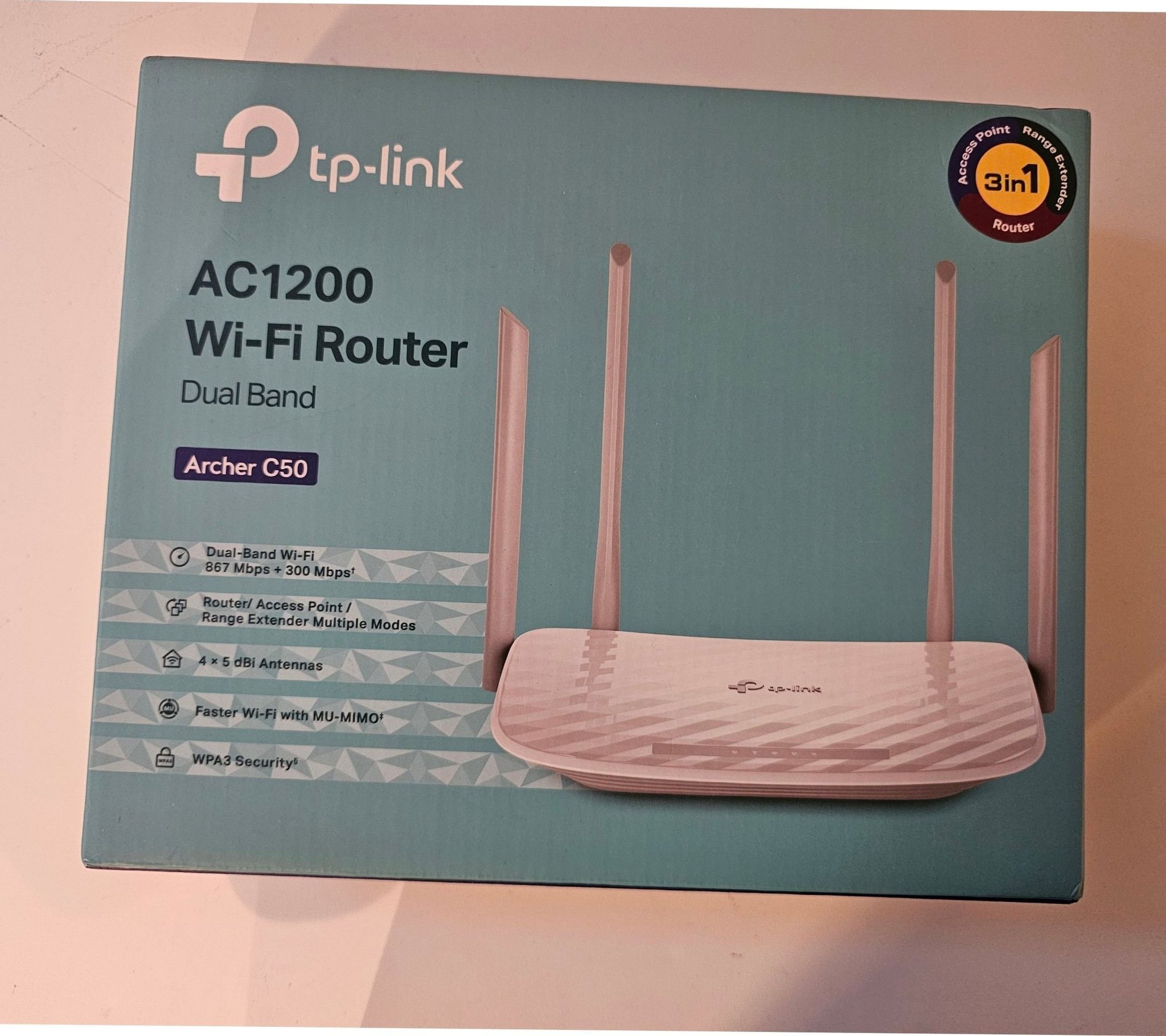 TP-Link Archer C50 AC1200 Dual Band Wi-Fi Router | Köp på Tradera