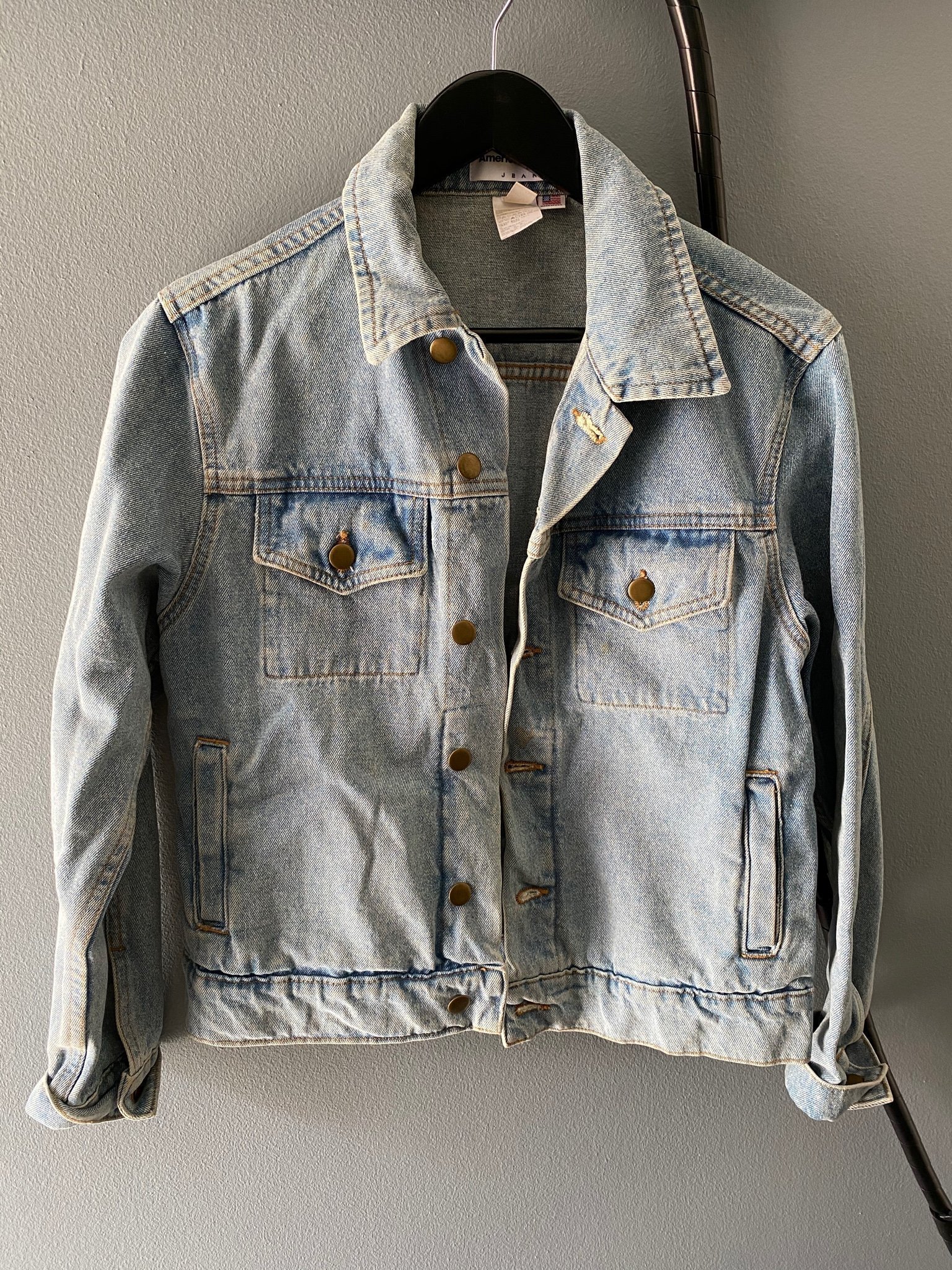 American Apparel jeansjacka storlek XS-S