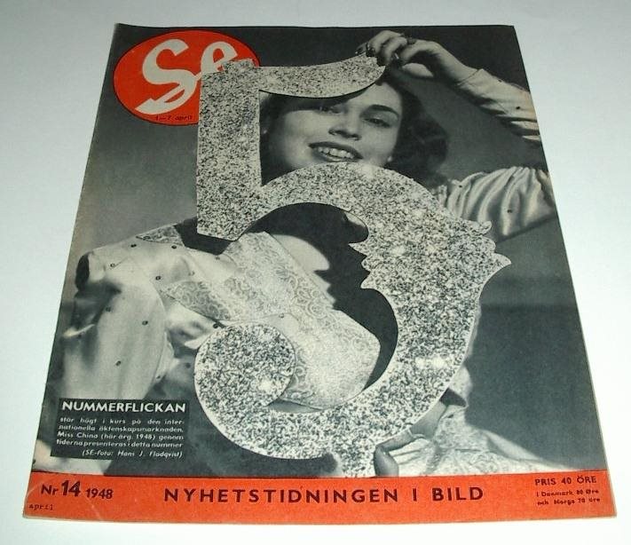 SE nr 14 1948 - Miss China, Jeriko, P. O. V. Forshell m.m.