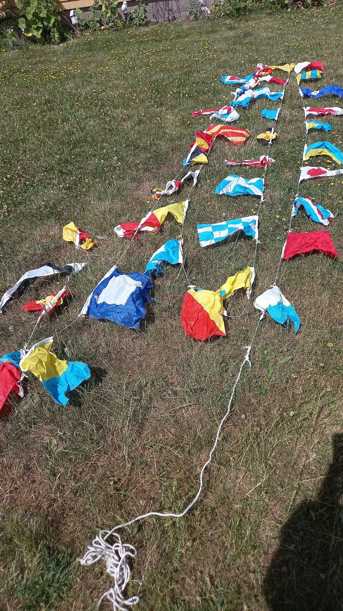 Flaggspel till båt eller prydnad ca 18 meter , .. Köp på Tradera