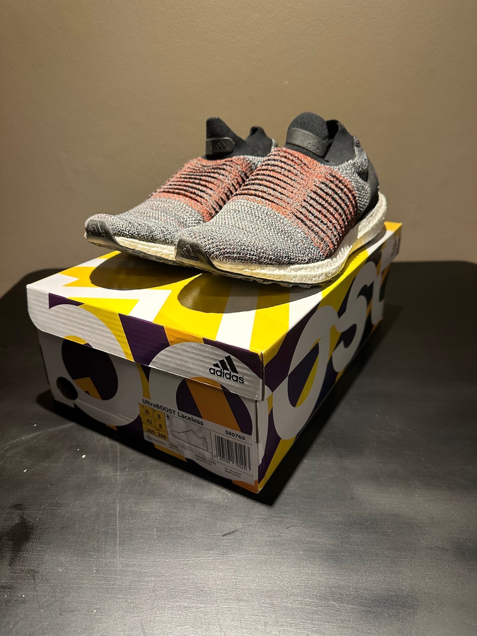 Adidas ultra boost laceless herr cheap