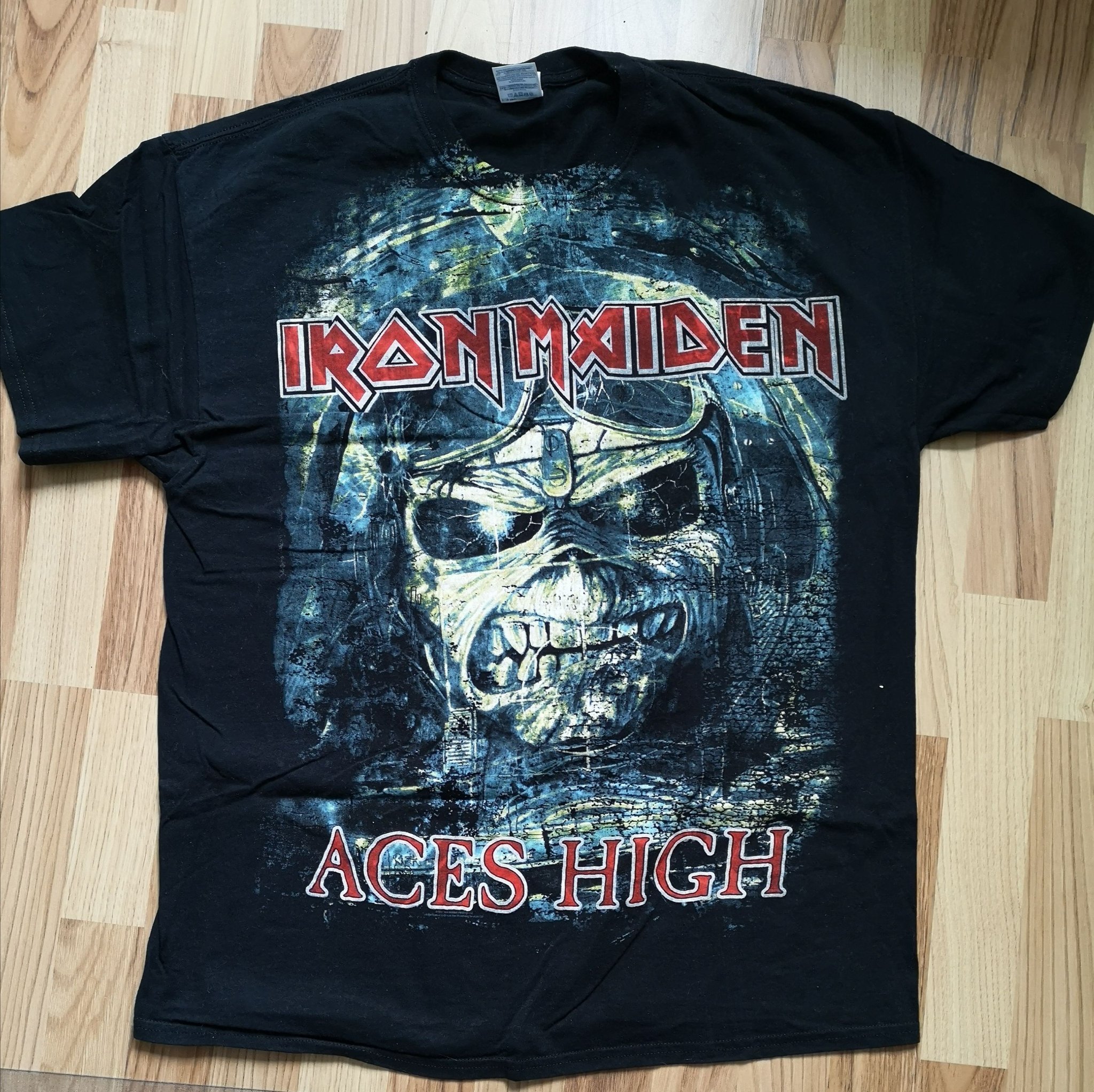iron maiden aces high t shirt