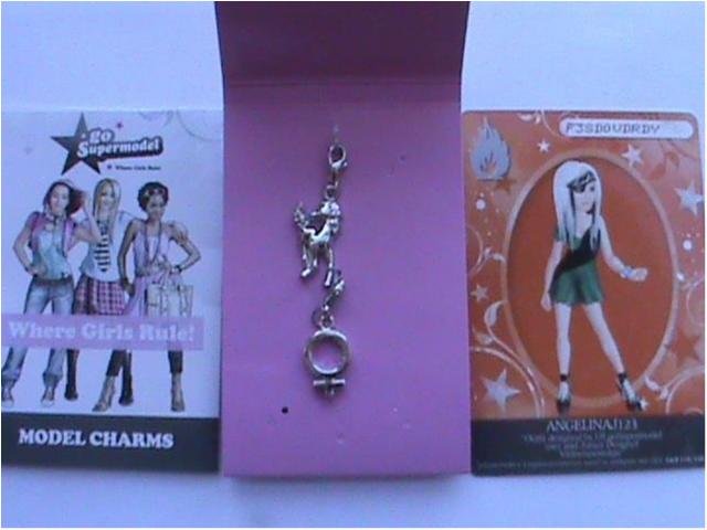 1 set Go Supermodel - Where girls rule! - Model charms - Nya