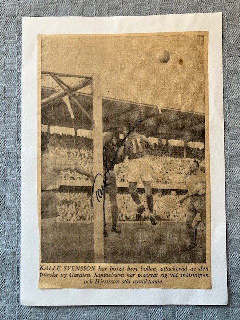 Se produkter som liknar Autograf Kalle Svensson. VMs.. på Tradera