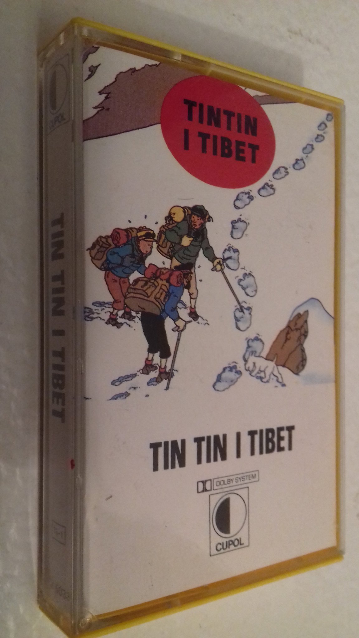 TINTIN I TIBET Kassettband utgiven 1978 TINTIN I TIBET Kassettband utgiven 1978