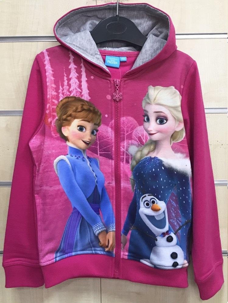 Disney Frost Huvtröja Rosa Hoodie Luvtröja Frozen strl 128 Disney Frost Huvtröja Rosa Hoodie Luvtröja Frozen strl 128